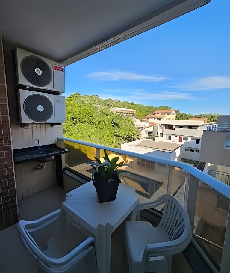 Apto 1 quarto com piscina a 40 mt de la playa